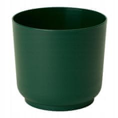 Form-Plastic Plastový květináč tmavě zelený matný 15x14,9cm módní vintage obal