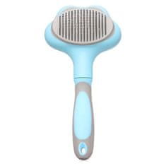 Nuxie 2706 Samočistící kartáč na psy a kočky Hair Brush modrý