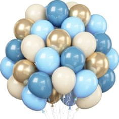 Foxter 2795 Modrozlatá girlanda ze 132 balonků