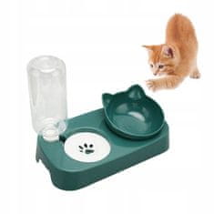 Nuxie 2560 Miska pro kočky s dávkovačem na vodu modrá