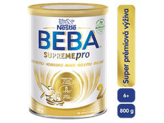 BEBA SUPREMEpro 2, 6 HMO, pokračovací kojenecké mléko, 6 x 800 g