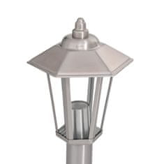 Vidaxl Venkovní stojací lampy 3 ks stříbrné 80 cm nerezová ocel
