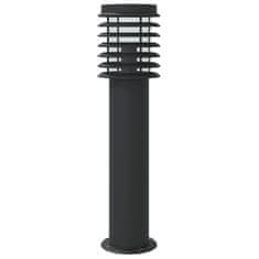 Vidaxl Venkovní stojací lampa s čidlem černá 60 cm nerezová ocel