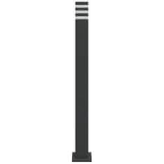 Vidaxl Venkovní stojací lampy 3 ks černé 110 cm hliník