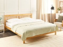 Beliani Bavlněný přehoz na postel 150 x 200 cm béžová MARAKA