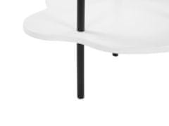 Beliani Boční stolek bílý/černý CLOUD