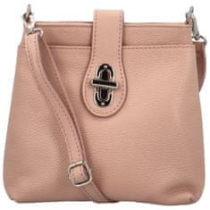 Delami Vera Pelle Dámská kožená crossbody kabelka Lara sweet, starorůžová