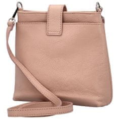 Delami Vera Pelle Dámská kožená crossbody kabelka Lara sweet, starorůžová