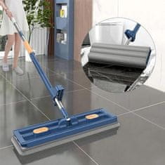 HOME & MARKER® Mop na Čištění podlah, Plochý mop, Samoždímací mop (42 × 12 cm, 1 mop + 2 utěrky) | SVEEPA