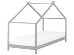 Beliani Dětská dřevěná postel 90 x 200 cm šedá ORLU