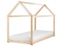 Beliani Dřevěná dětská postel 90 x 200 cm světlé dřevo TOSSE