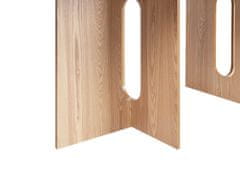 Beliani Jídelní stůl 200 x 100 cm světlé dřevo CORAIL
