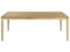 Beliani Jídelní stůl 200 x 100 cm světlé dřevo ERMELO