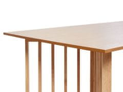 Beliani Jídelní stůl 200 x 100 cm světlé dřevo LEANDRA