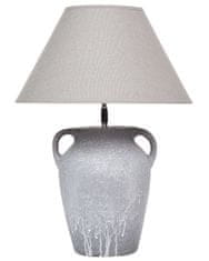 Beliani Keramická stolní lampa šedá AGEFET