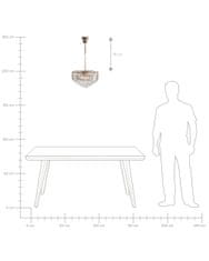 Beliani Křišťálový lustr 40 cm zlatý ACHEIRO