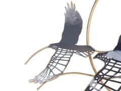 Beliani Nástěnná dekorace ve tvaru ptáka vícebarevná TELLURIUM