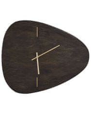 Beliani Nástěnné hodiny 56 x 47 cm černé LOKTAK