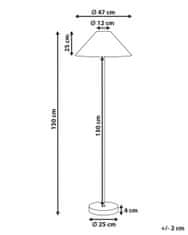 Beliani Papírová provazová stojací lampa béžová KYOGA