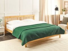 Beliani Prošívaný přehoz na postel 220 x 240 cm zelená NAPE