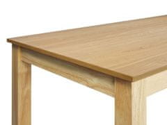 Beliani Rozkládací jídelní stůl 160/240 x 90 cm světlé dřevo MADURA