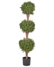 Beliani Umělá rostlina v květináči 154 cm BUXUS BALL TREE