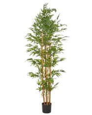 Beliani Umělá rostlina v květináči 220 cm BAMBOO