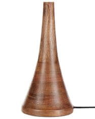 Beliani Stolní lampa z mangového dřeva béžová PELLEJAS