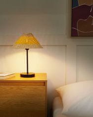 Beliani Stolní lampa z papírového lana béžová a žlutá MOMBA