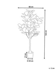 Beliani Umělá rostlina v květináči 162 cm FIG TREE