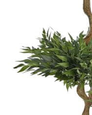 Beliani Umělá rostlina v květináči 166 cm RUSCUS TREE