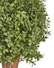 Beliani Umělá rostlina v květináči 92 cm BUXUS BALL TREE