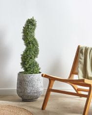 Beliani Umělá rostlina v květináči 98 cm BUXUS SPIRAL TREE