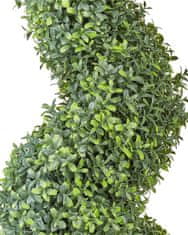 Beliani Umělá rostlina v květináči 158 cm BUXUS SPIRAL TREE