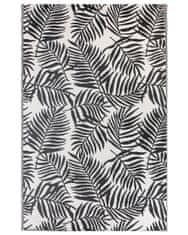 Beliani Venkovní koberec KOTA palmové listy černé 180 x 270 cm
