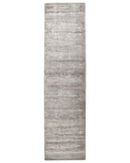 Beliani Viskózový koberec 80 x 300 cm světle šedý GESI II