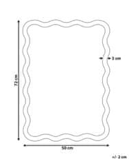 Beliani Zrcadlo 72 Světlé dřevo BEFFES