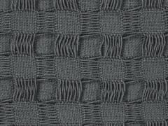 Beliani Bavlněná přikrývka 220 x 240 cm tmavě šedá BERE