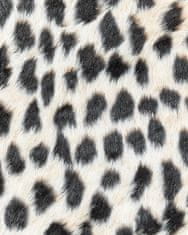 Beliani Koberec s potiskem geparda z umělé kožešiny 130 x 170 cm béžová a černá OSSA