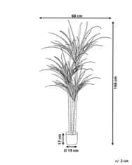 Beliani Umělá rostlina v květináči 198 cm DRACAENA ANITA