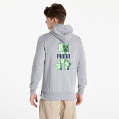 Puma Mikina xinecraft Hoodie Grey Heather XL Šedá