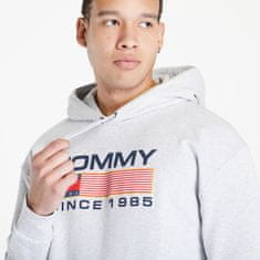 Tommy Hilfiger Mikina Tommy Jeans Reg Athletic Log Hoodie Grey M M Šedá