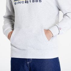 Tommy Hilfiger Mikina Tommy Jeans Reg Athletic Log Hoodie Grey M M Šedá