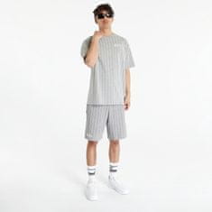 New Era Tričko Pinstripe Oversized T-Shirt Heather Gray/ White S S Šedá