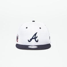 New Era Kšiltovka Atlanta Braves White Crown Patch 9Fifty Snapback Cap Optic White/ Navy M-L Bílá