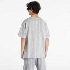 New Era Tričko Pinstripe Oversized T-Shirt Heather Gray/ White S S Šedá