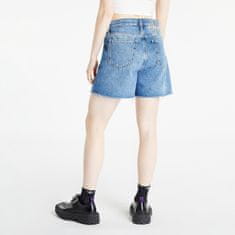 Calvin Klein Šortky Jeans Mom Shorts Denim Medium 29 Modrá