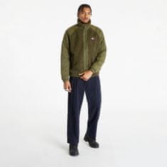 Tommy Hilfiger Bunda Tommy Jeans Mix Mediaherpa Jacket Drab Olive Green L Zelená