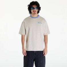 New Era Tričko Pinstripe Oversized T-Shirt UNISEXtone/ Copen Blue L Béžová