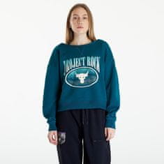 Under Armour Mikina Project Rock Terry Sweatshirt Turquoise M Zelená